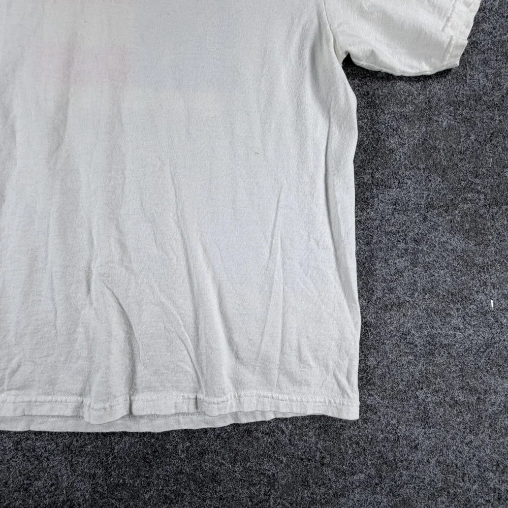 Vintage Anvil‎ Land of Liberty T-Shirt Mens M White Pre-Shrunk USA American Flag